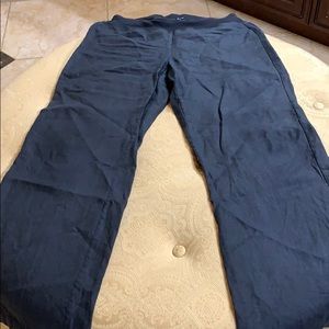 Saks Fifth Avenue Black linen pants-worn 1x